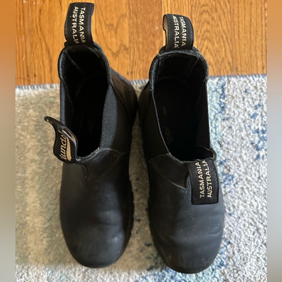 Blundstone Black Leather workboots with reinforced lug sole women’s size 8 - Picture 4 of 8